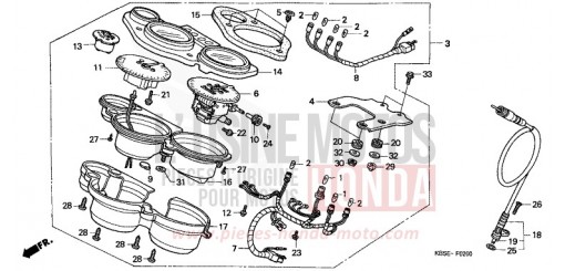 COMPTEUR NSR125R1 de 2001